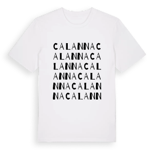 Calanna ordlek t-shirt – ekologisk bomull t-shirt från Pinshirt