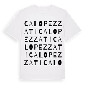 Calopezzati ordlek t-shirt – ekologisk bomull t-shirt från Pinshirt