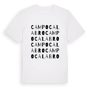 Campo Calabro ordlek t-shirt – ekologisk bomull t-shirt från Pinshirt