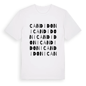 Candidoni ordlek t-shirt – ekologisk bomull t-shirt från Pinshirt