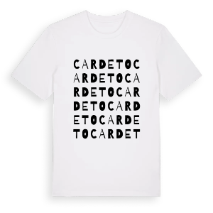 Cardeto ordlek t-shirt – ekologisk bomull t-shirt från Pinshirt