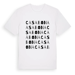 Casabona ordlek t-shirt – ekologisk bomull t-shirt från Pinshirt