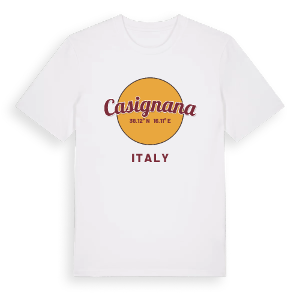 Casignana cirkel t-shirt – ekologisk bomull t-shirt från Pinshirt