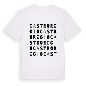Castroregio ordlek t-shirt – ekologisk bomull t-shirt från Pinshirt