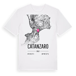 Catanzaro karta t-shirt – ekologisk bomull t-shirt från Pinshirt
