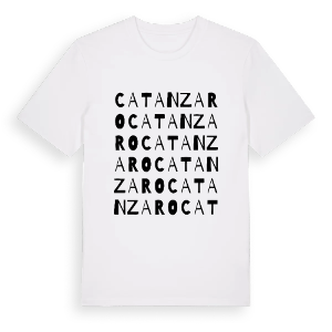 Catanzaro ordlek t-shirt – ekologisk bomull t-shirt från Pinshirt