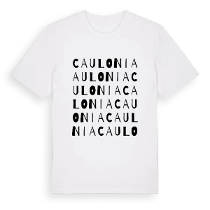 Caulonia ordlek t-shirt – ekologisk bomull t-shirt från Pinshirt