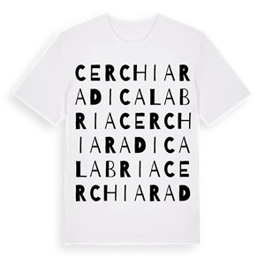 Cerchiara di Calabria ordlek t-shirt – ekologisk bomull t-shirt från Pinshirt
