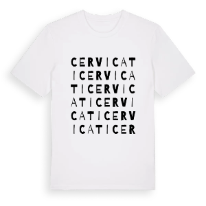 Cervicati ordlek t-shirt – ekologisk bomull t-shirt från Pinshirt