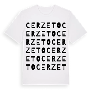 Cerzeto ordlek t-shirt – ekologisk bomull t-shirt från Pinshirt