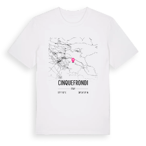 Cinquefrondi karta t-shirt – ekologisk bomull t-shirt från Pinshirt
