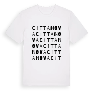 Cittanova ordlek t-shirt – ekologisk bomull t-shirt från Pinshirt