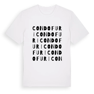 Condofuri ordlek t-shirt – ekologisk bomull t-shirt från Pinshirt