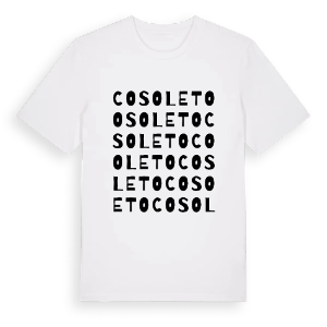 Cosoleto ordlek t-shirt – ekologisk bomull t-shirt från Pinshirt
