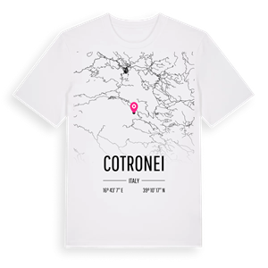 Cotronei karta t-shirt – ekologisk bomull t-shirt från Pinshirt