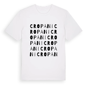 Cropani ordlek t-shirt – ekologisk bomull t-shirt från Pinshirt