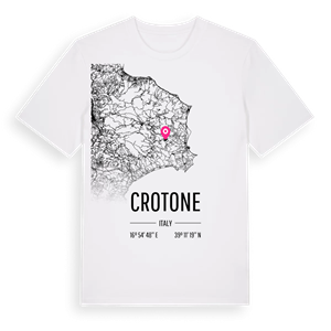 Crotone karta t-shirt – ekologisk bomull t-shirt från Pinshirt