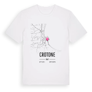 Crotone karta t-shirt – ekologisk bomull t-shirt från Pinshirt