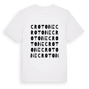 Crotone ordlek t-shirt – ekologisk bomull t-shirt från Pinshirt