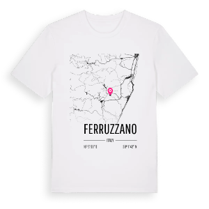 Ferruzzano karta t-shirt – ekologisk bomull t-shirt från Pinshirt