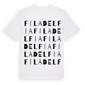 Filadelfia ordlek t-shirt – ekologisk bomull t-shirt från Pinshirt