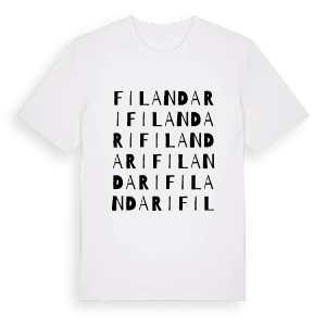 Filandari ordlek t-shirt – ekologisk bomull t-shirt från Pinshirt