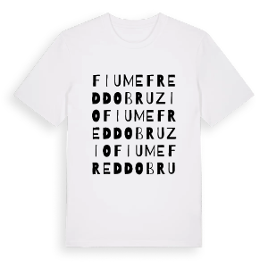 Fiumefreddo Bruzio ordlek t-shirt – ekologisk bomull t-shirt från Pinshirt