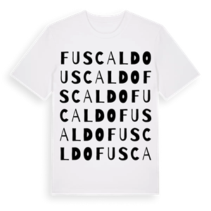 Fuscaldo ordlek t-shirt – ekologisk bomull t-shirt från Pinshirt