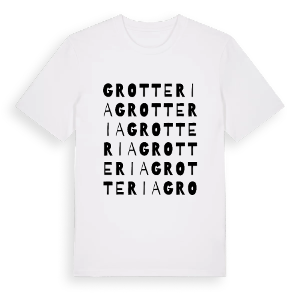 Grotteria ordlek t-shirt – ekologisk bomull t-shirt från Pinshirt