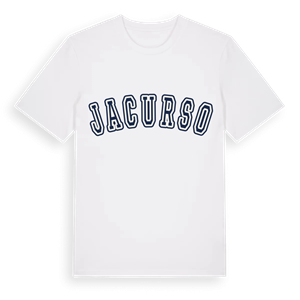 Jacurso college t-shirt – ekologisk bomull t-shirt från Pinshirt