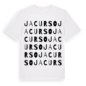 Jacurso ordlek t-shirt – ekologisk bomull t-shirt från Pinshirt