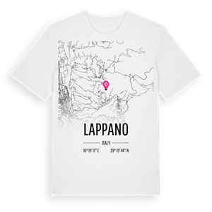 Lappano karta t-shirt – ekologisk bomull t-shirt från Pinshirt