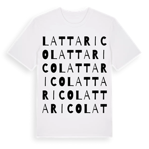 Lattarico ordlek t-shirt – ekologisk bomull t-shirt från Pinshirt