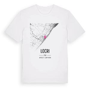 Locri karta t-shirt – ekologisk bomull t-shirt från Pinshirt