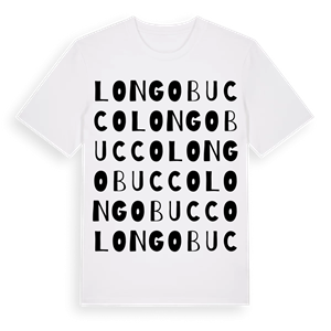 Longobucco ordlek t-shirt – ekologisk bomull t-shirt från Pinshirt