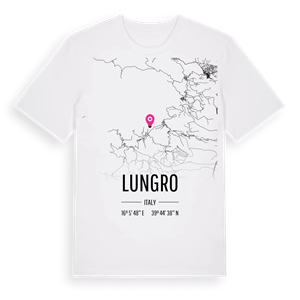Lungro karta t-shirt – ekologisk bomull t-shirt från Pinshirt