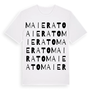 Maierato ordlek t-shirt – ekologisk bomull t-shirt från Pinshirt