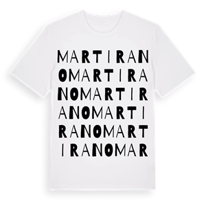 Martirano ordlek t-shirt – ekologisk bomull t-shirt från Pinshirt