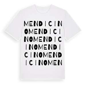 Mendicino ordlek t-shirt – ekologisk bomull t-shirt från Pinshirt