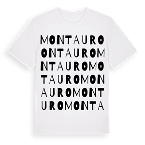 Montauro ordlek t-shirt – ekologisk bomull t-shirt från Pinshirt