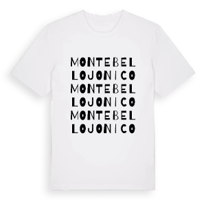 Montebello Jonico ordlek t-shirt – ekologisk bomull t-shirt från Pinshirt