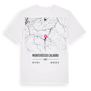 Monterosso Calabro karta t-shirt – ekologisk bomull t-shirt från Pinshirt