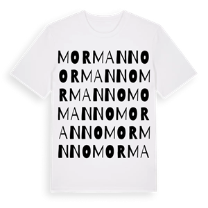 Mormanno ordlek t-shirt – ekologisk bomull t-shirt från Pinshirt