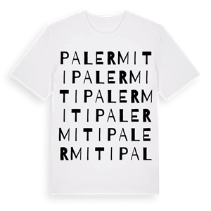 Palermiti ordlek t-shirt – ekologisk bomull t-shirt från Pinshirt