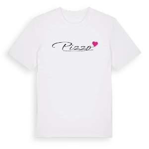 Pizzo hjärta t-shirt – ekologisk bomull t-shirt från Pinshirt