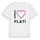 Jag älskar Platì t-shirt stort tryck