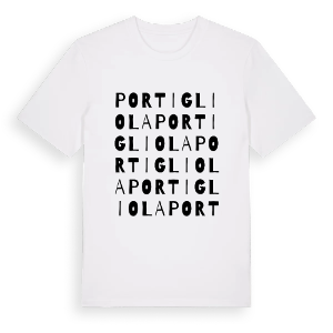 Portigliola ordlek t-shirt – ekologisk bomull t-shirt från Pinshirt