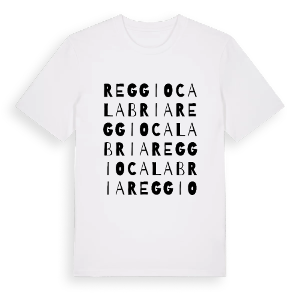 Reggio Calabria ordlek t-shirt – ekologisk bomull t-shirt från Pinshirt