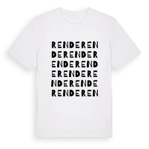 Rende ordlek t-shirt – ekologisk bomull t-shirt från Pinshirt
