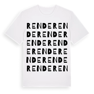 Rende ordlek t-shirt – ekologisk bomull t-shirt från Pinshirt